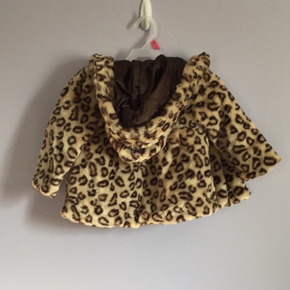 Pistachio girls leopard print coat - Picture 13 of 14